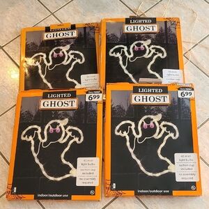 Lighted Ghost String Lights - White